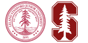 Logo de 1891 de Stanford et logo actuel de Stanford